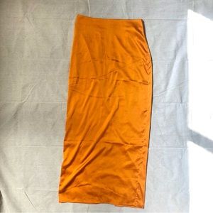 Full Length Satin Skirt